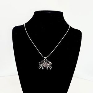 Sterling Silver Crab Mermaid Core Necklace
